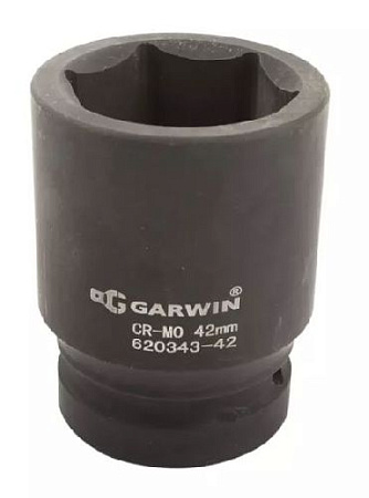 Головка торцевая ударная глубокая 1" 42 мм, 6 гр. GARWIN PRO Головка торцевая ударная глубокая 1" 42 мм, 6 гр. GARWIN PRO