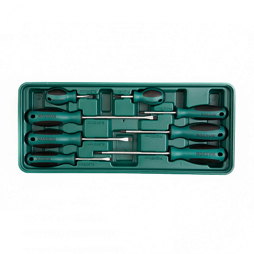 Набор отверток 8 шт в ложемент-кейсе ROSSVIK Набор отверток 8 шт в ложемент-кейсе ROSSVIK