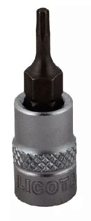 Головка торцевая со вставкой Torx 1/4" T20, L= 37 мм Licota Головка торцевая со вставкой Torx 1/4" T20, L= 37 мм Licota