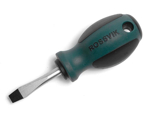 Отвертка с прямым шлицем SL6.0 40 мм ROSSVIK Отвертка с прямым шлицем SL6.0 40 мм ROSSVIK