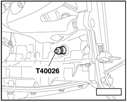 Фиксатор коленвала VAG Т40026 Licota Фиксатор коленвала VAG Т40026 Licota