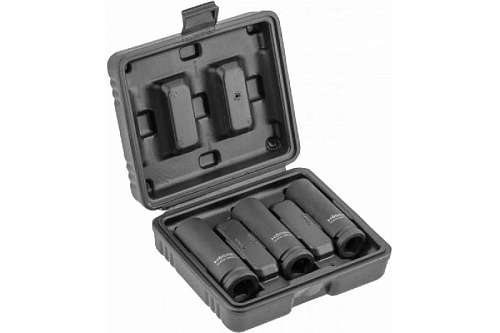 Набор головок торцевых ударных тонкостенных 17, 19, 21 мм (1/2") в кейсе HOEGERT Набор головок торцевых ударных тонкостенных 17, 19, 21 мм (1/2") в кейсе HOEGERT