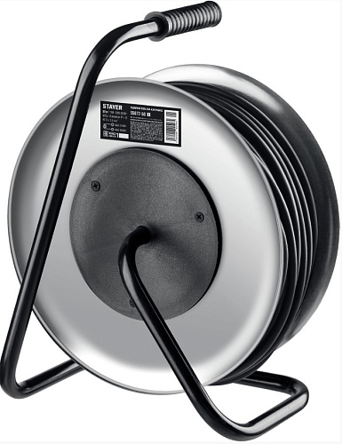 Удлинитель на катушке КГ 50 м, 4 гнезда, 3*1,5 кв.мм, 4000 Вт, IP44 STAYER PRO-315 Удлинитель на катушке КГ 50 м, 4 гнезда, 3*1,5 кв.мм, 4000 Вт, IP44 STAYER PRO-315