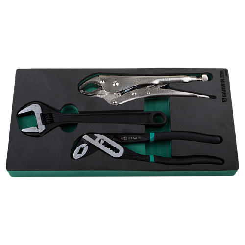 Набор инструмента: тиски, клещи, ключ разводной 3 пр в ложементе EVA GARWIN PRO Набор инструмента: тиски, клещи, ключ разводной 3 пр в ложементе EVA GARWIN PRO