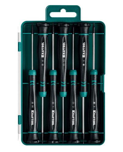 Набор отверток для точной механики 7 шт KRAFTOOL Precision Набор отверток для точной механики 7 шт KRAFTOOL Precision
