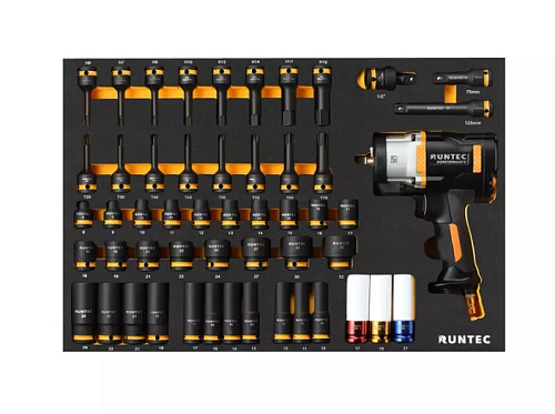 Тележка инструментальная 12 полок, 313 предм, деревянная столешница RUNTEC Performance Тележка инструментальная 12 полок, 313 предм, деревянная столешница RUNTEC Performance