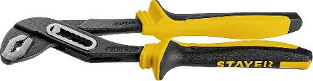 Клещи переставные 250 мм маслобензостойкие рукоятки, коробчатый шарнир STAYER Professional Клещи переставные 250 мм маслобензостойкие рукоятки, коробчатый шарнир STAYER Professional