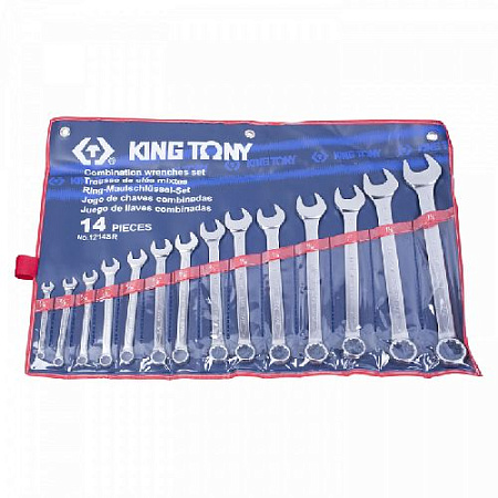 Набор ключей комбинированных 5/16"-1 1/4" (14 шт.) в сумке KING TONY 1214SR Набор ключей комбинированных 5/16"-1 1/4" (14 шт.) в сумке KING TONY 1214SR