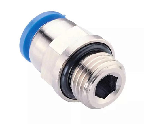 Фитинг цанговый М1/8" 6мм, с уплотнением, металличекий корпус GARWIN Фитинг цанговый М1/8" 6мм, с уплотнением, металличекий корпус GARWIN