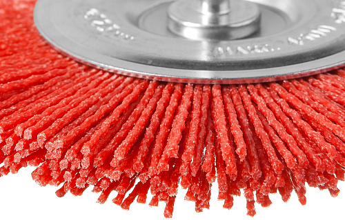 Щетка дисковая 50 мм для дрели, нейлоновая проволока с абразивным покрытием ЗУБР Щетка дисковая 50 мм для дрели, нейлоновая проволока с абразивным покрытием ЗУБР