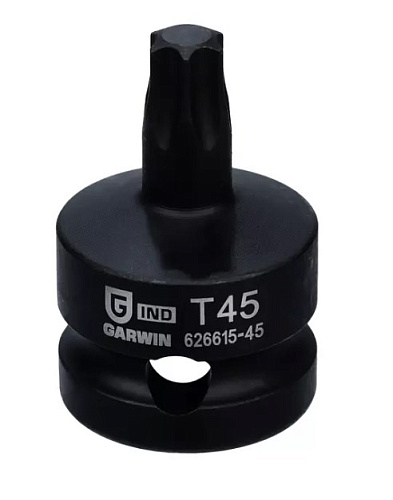 Головка торцевая ударная Torx 1/2" T45, L=38 мм Garwin Головка торцевая ударная Torx 1/2" T45, L=38 мм Garwin