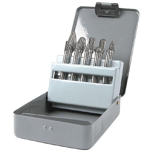 Набор борфрез твердосплавных 10 предметов GARWIN Набор борфрез твердосплавных 10 предметов GARWIN