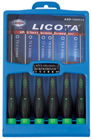 Набор отверток TORX 6 шт для точной механики Licota Набор отверток TORX 6 шт для точной механики Licota