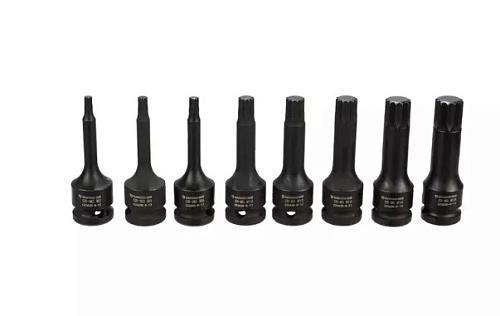 Набор насадок ударных 1/2" SPLINE, M5-M18 (8 предм) L= 78 мм GARWIN Набор насадок ударных 1/2" SPLINE, M5-M18 (8 предм) L= 78 мм GARWIN