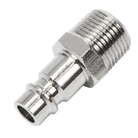 Пневморазъём "папа" - внешняя резьба 1/4" латунь GARWIN Пневморазъём "папа" - внешняя резьба 1/4" латунь GARWIN