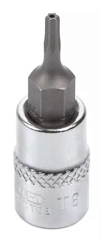 Головка торцевая со вставкой torx с отверстием 1/4" T8H, 37 мм Licota Головка торцевая со вставкой torx с отверстием 1/4" T8H, 37 мм Licota