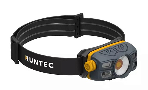Фонарь налобный аккумуляторный 400 лм, 3 режима RUNTEC Фонарь налобный аккумуляторный 400 лм, 3 режима RUNTEC
