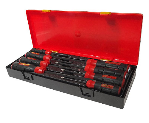 Набор отверток 8 шт комбинированных, ложемент ПВХ в мет кейсе JTC Набор отверток 8 шт комбинированных, ложемент ПВХ в мет кейсе JTC