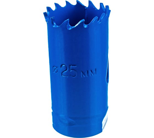 Коронка биметаллическая 25 мм, быстрорежущая сталь М42(Р6М5К8) ЗУБР Коронка биметаллическая 25 мм, быстрорежущая сталь М42(Р6М5К8) ЗУБР