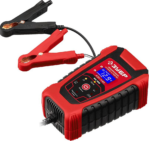 Зарядное устройство автомобильное автоматическое 6/12 В, 6А ЗУБР АЗУ-140 Зарядное устройство автомобильное автоматическое 6/12 В, 6А ЗУБР АЗУ-140