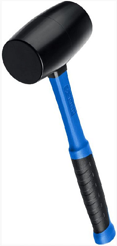 Киянка резиновая 900 гр 80 мм черная с фибеглассовой рукояткой ЗУБР Киянка резиновая 900 гр 80 мм черная с фибеглассовой рукояткой ЗУБР