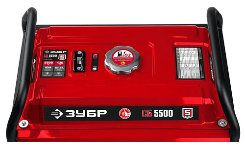 Генератор бензиновый с ручным стартером 5,5 кВт, 220 В ЗУБР МАСТЕР Генератор бензиновый с ручным стартером 5,5 кВт, 220 В ЗУБР МАСТЕР