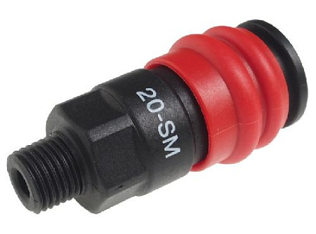 Пневморазъём "мама" - внешняя резьба 1/4" композитный JTC Пневморазъём "мама" - внешняя резьба 1/4" композитный JTC