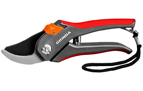 Секатор плоскостной 205 мм с двухкомпонентными рукоятками GRINDA G-26 Секатор плоскостной 205 мм с двухкомпонентными рукоятками GRINDA G-26