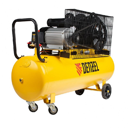 Компрессор масляный ременной 100 л, 2,3 кВт, 440 л/мин, 10 бар, 230 В BCV2300/100 Denzel Компрессор масляный ременной 100 л, 2,3 кВт, 440 л/мин, 10 бар, 230 В BCV2300/100 Denzel