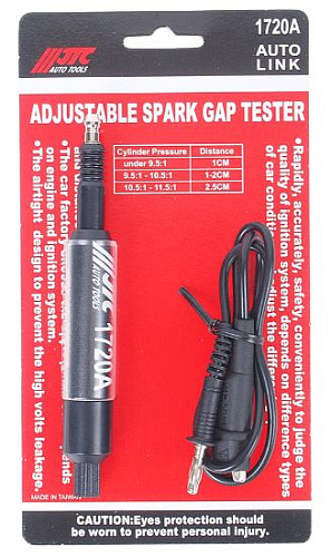 Разрядник высоковольтный универсальный (тестер искры) для оценки качества генерируемой искры зажигания JTC /1/12/144 Разрядник высоковольтный универсальный (тестер искры) для оценки качества генерируемой искры зажигания JTC /1/12/144