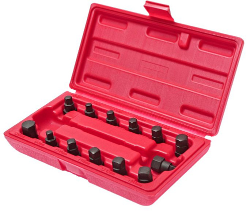 Набор головок для отворачивания масляных пробок 13 предм. JTC Набор головок для отворачивания масляных пробок 13 предм. JTC