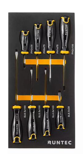 Тележка инструментальная 7 полок, 259 предм, с аккум. гайковертом RUNTEC Performance Тележка инструментальная 7 полок, 259 предм, с аккум. гайковертом RUNTEC Performance