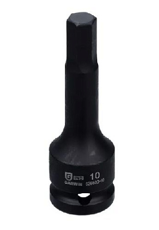 Головка торцевая ударная HEX 1/2" H10 мм L=78 мм Garwin Головка торцевая ударная HEX 1/2" H10 мм L=78 мм Garwin