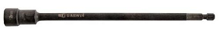 Головка торцевая ударная с магнитом подпружиненным 1/4" Н12 мм, 6 гр., 200 мм GARWIN Головка торцевая ударная с магнитом подпружиненным 1/4" Н12 мм, 6 гр., 200 мм GARWIN