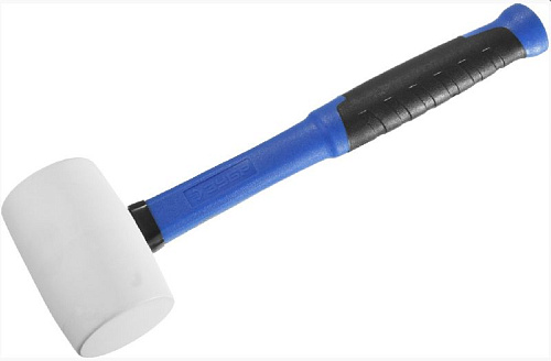 Киянка резиновая 450 гр 65 мм белая с фибеглассовой рукояткой ЗУБР Киянка резиновая 450 гр 65 мм белая с фибеглассовой рукояткой ЗУБР