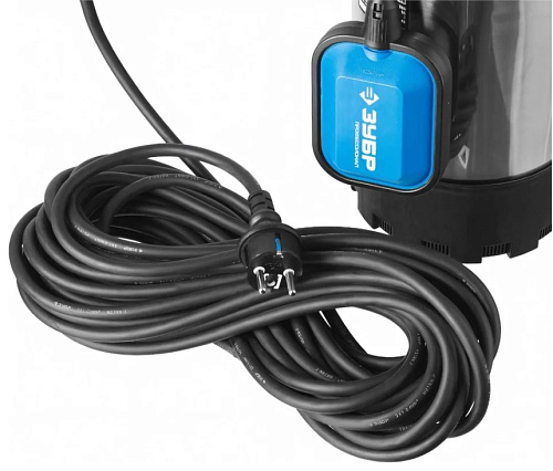 Насос дренажный для чистой воды 800 Вт, нержав. сталь ЗУБР Насос дренажный для чистой воды 800 Вт, нержав. сталь ЗУБР