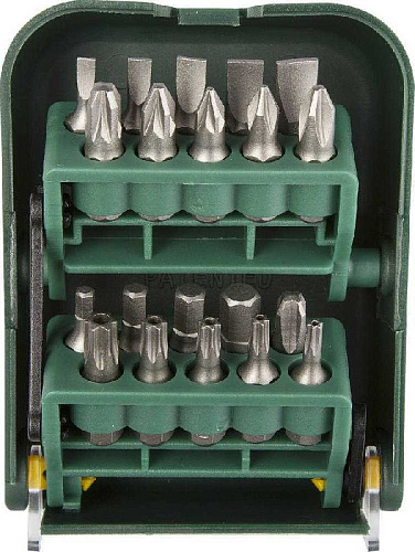 Набор бит 21 предм. в мобильном бит-боксе с клипсой, 25 мм, Cr-V KRAFTOOL Набор бит 21 предм. в мобильном бит-боксе с клипсой, 25 мм, Cr-V KRAFTOOL