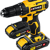 Дрель-шуруповерт аккумуляторная 20 В, 40 Нм, 2*2 Ач в кейсе STEHER Дрель-шуруповерт аккумуляторная 20 В, 40 Нм, 2*2 Ач в кейсе STEHER