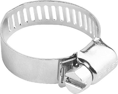 Хомут стальной 19-44 мм просечная лента 12,7 мм (100 шт.) ЗУБР Хомут стальной 19-44 мм просечная лента 12,7 мм (100 шт.) ЗУБР