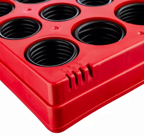 Набор колец уплотнительных 419 шт метрических, нитрильный каучук, в кейсе SpecX Набор колец уплотнительных 419 шт метрических, нитрильный каучук, в кейсе SpecX