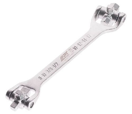 Ключ для маслосливных пробок 8 в 1 (S8, S10, S3/8", S1/2", H10, H12, H14, H17) JTC Ключ для маслосливных пробок 8 в 1 (S8, S10, S3/8", S1/2", H10, H12, H14, H17) JTC