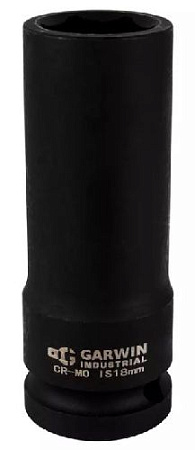Головка торцевая ударная глубокая 1/2" 20 мм, 6 гр. GARWIN Головка торцевая ударная глубокая 1/2" 20 мм, 6 гр. GARWIN