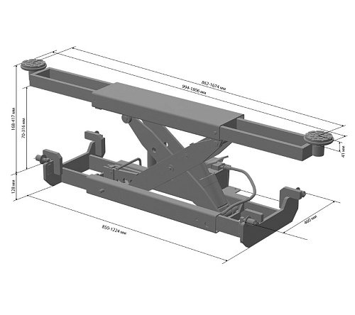 Траверса пневмогидравлическая 3,6 т SIVIK Траверса пневмогидравлическая 3,6 т SIVIK