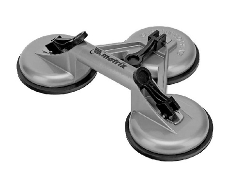 Стеклодомкрат алюминиевый с тремя присосками Matrix Стеклодомкрат алюминиевый с тремя присосками Matrix