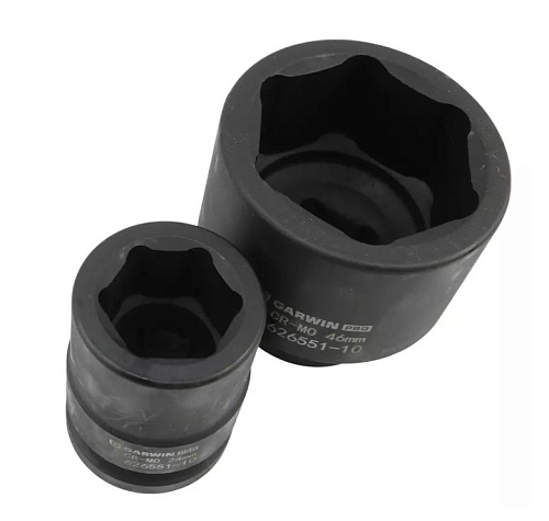 Набор головок торцевых ударных 24-46 мм (3/4") 6 гр, 10 предм, пласт.кейс GARWIN Набор головок торцевых ударных 24-46 мм (3/4") 6 гр, 10 предм, пласт.кейс GARWIN