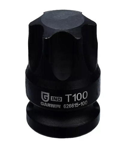 Головка торцевая ударная Torx 1/2" T100, L=38 мм Garwin Головка торцевая ударная Torx 1/2" T100, L=38 мм Garwin