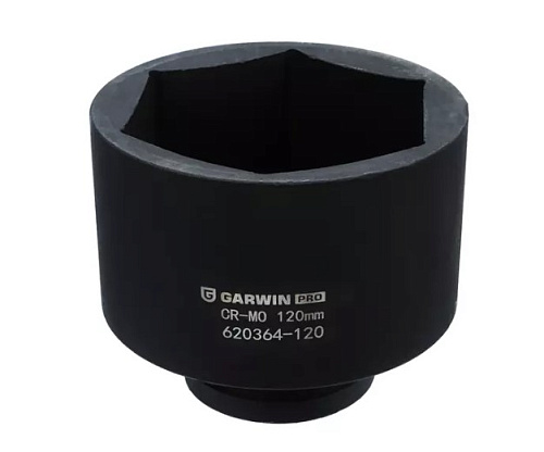 Головка торцевая ударная 1 1/2" 120 мм, 6 гр. GARWIN PRO Головка торцевая ударная 1 1/2" 120 мм, 6 гр. GARWIN PRO