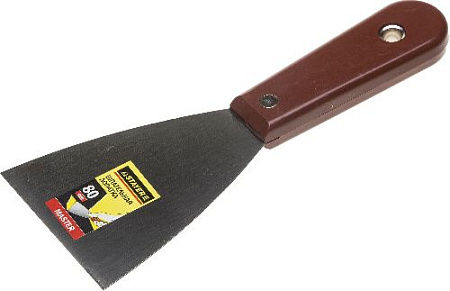 Шпатель 80 мм стальной, пласт. ручка STAYER MASTER Шпатель 80 мм стальной, пласт. ручка STAYER MASTER