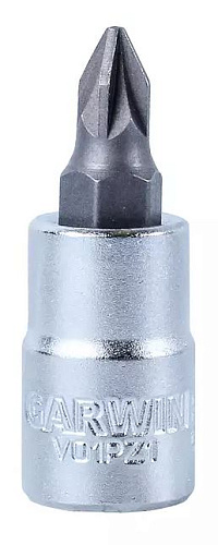 Головка торцевая со вставкой 1/4" PZ1, 37 мм GARWIN Головка торцевая со вставкой 1/4" PZ1, 37 мм GARWIN