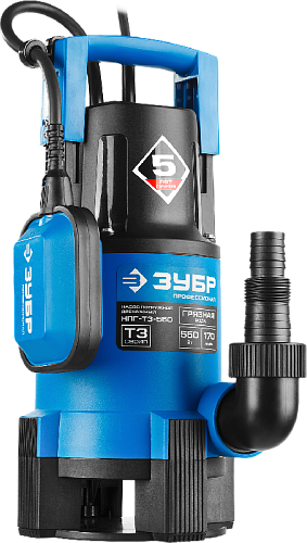 Насос дренажный для грязной воды 550 Вт ЗУБР Насос дренажный для грязной воды 550 Вт ЗУБР